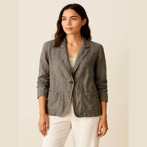 Penningtons Linen Blend Button Up Cardigan Size 16